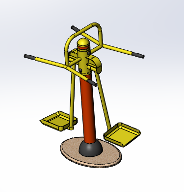 健身器材之腿部摇摆训练机