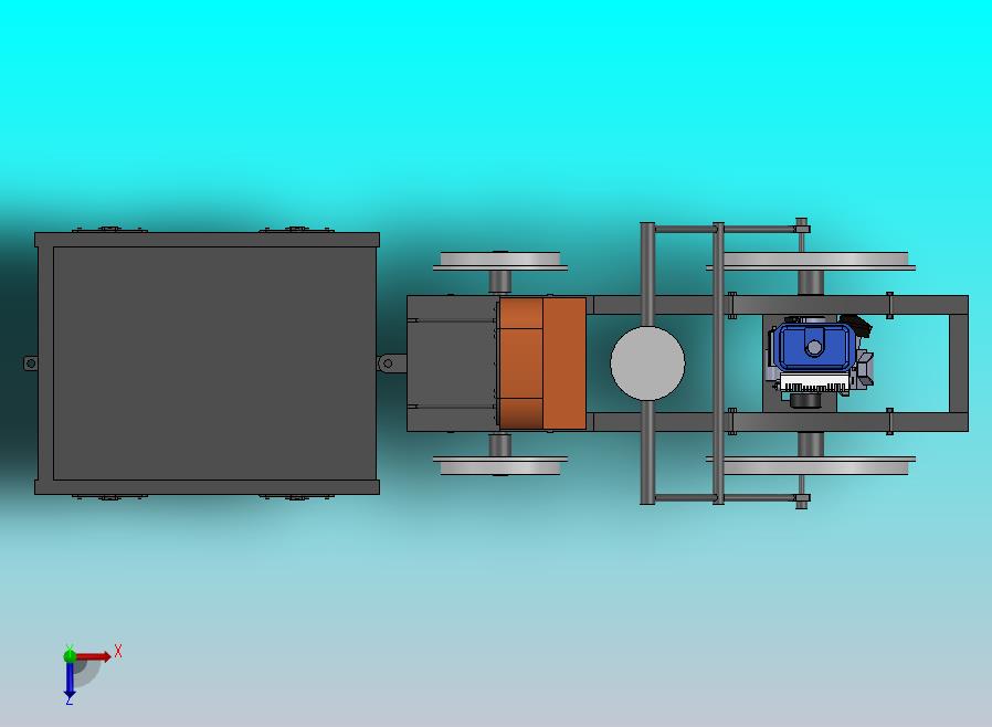 精致微型拖拉车模型三维设计