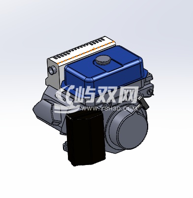 精致微型拖拉车模型三维设计