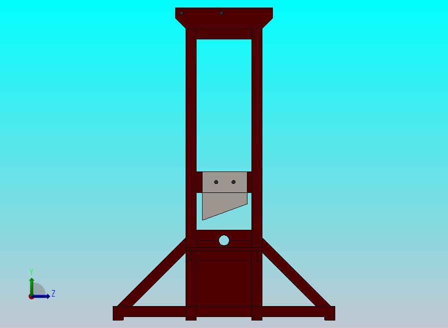 迷你断头台模型
