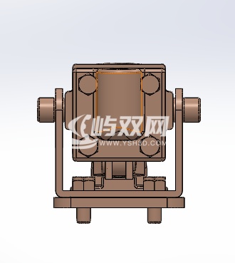 气压夹钳三维模型设计