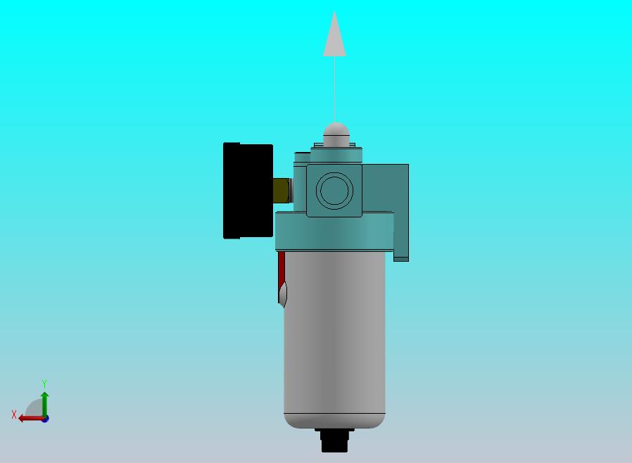 气动三连件三维模型设计