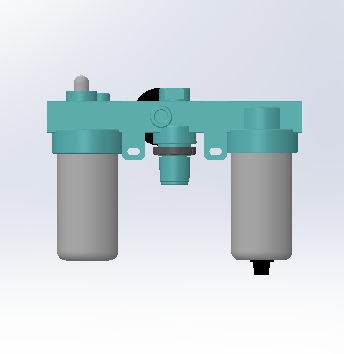 气动三连件三维模型设计