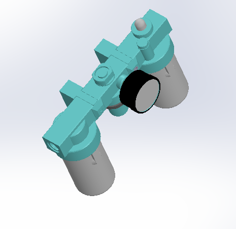 气动三连件三维模型设计