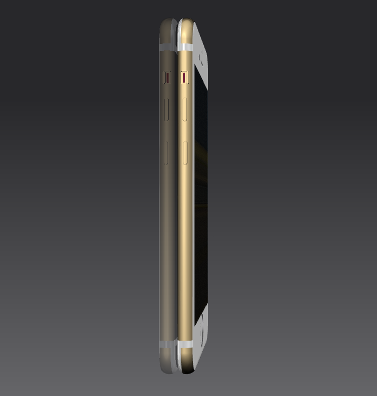 苹果手机模型三维结构设计