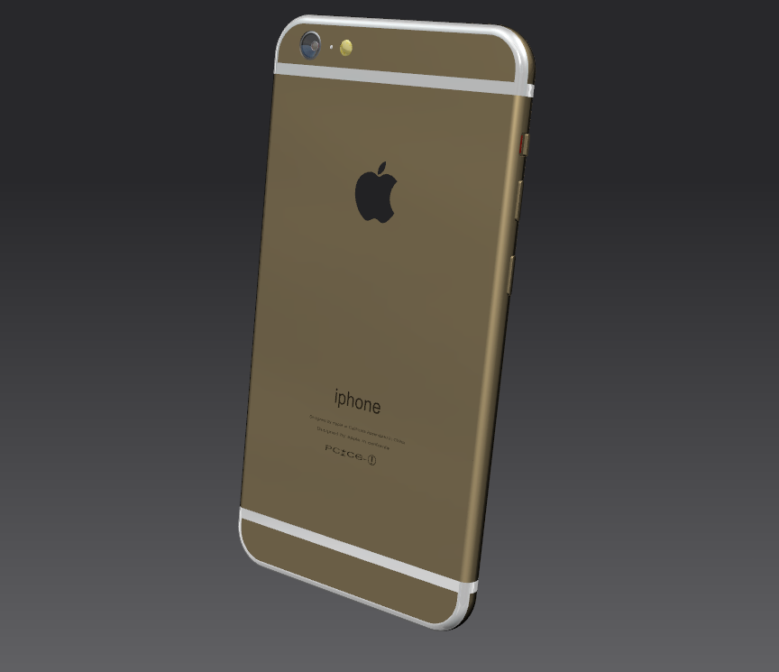 苹果手机模型三维结构设计