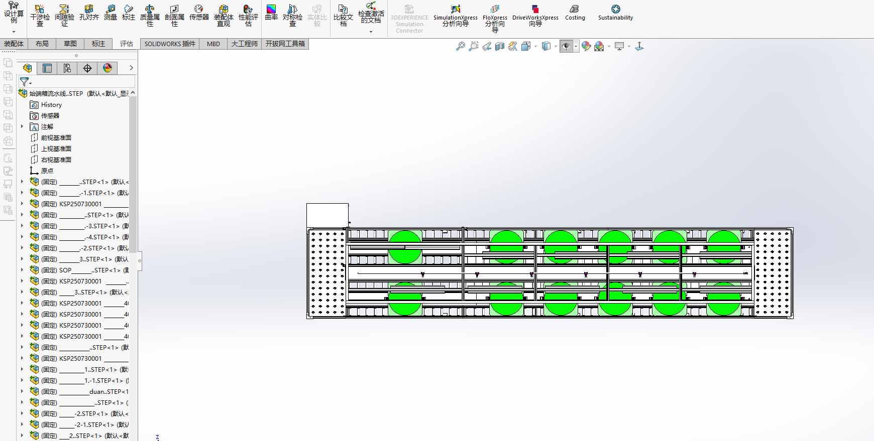 无动力滚筒线，每个工位带主挡与止回，手动阀放行