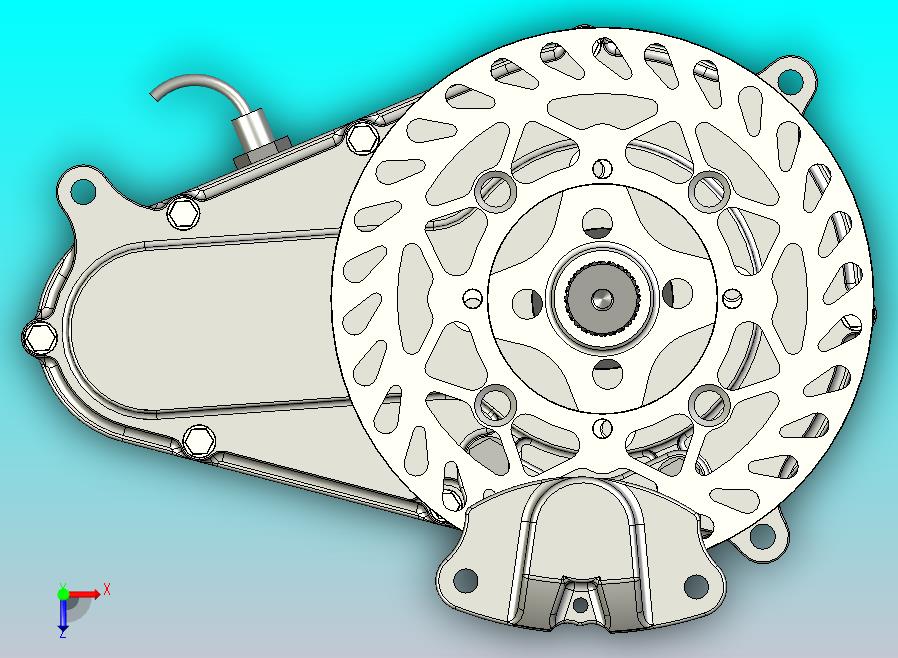 巴哈赛车变速箱与中央制动器