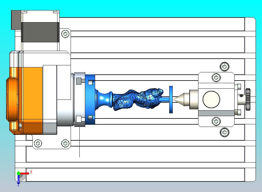 雕刻机铣床旋转工作台