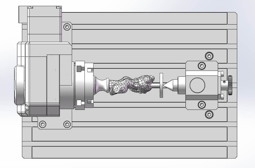 雕刻机铣床旋转工作台