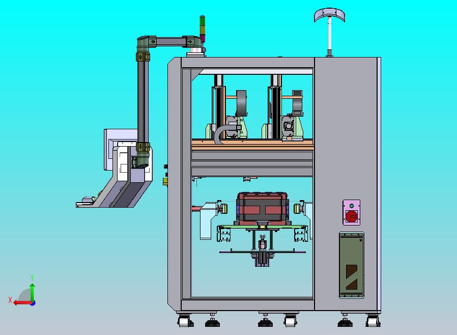 软包电池模组顶面极耳折弯工站设备