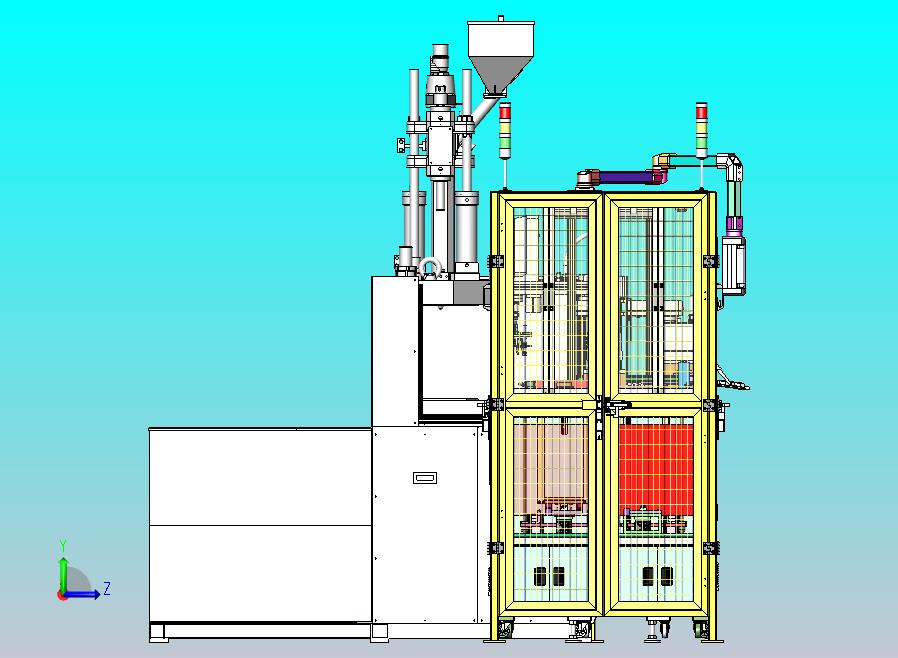 Tray盘自动上下料注塑检测机，四轴机器人搬运移栽