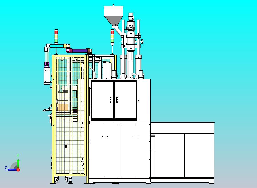 Tray盘自动上下料注塑检测机，四轴机器人搬运移栽