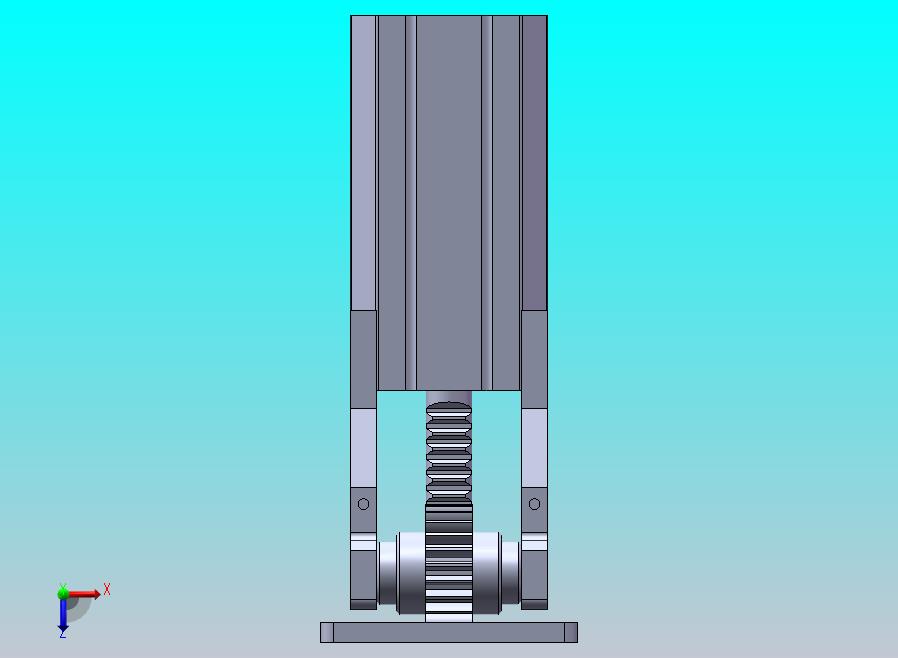注塑机械手齿条侧姿组32-40模型