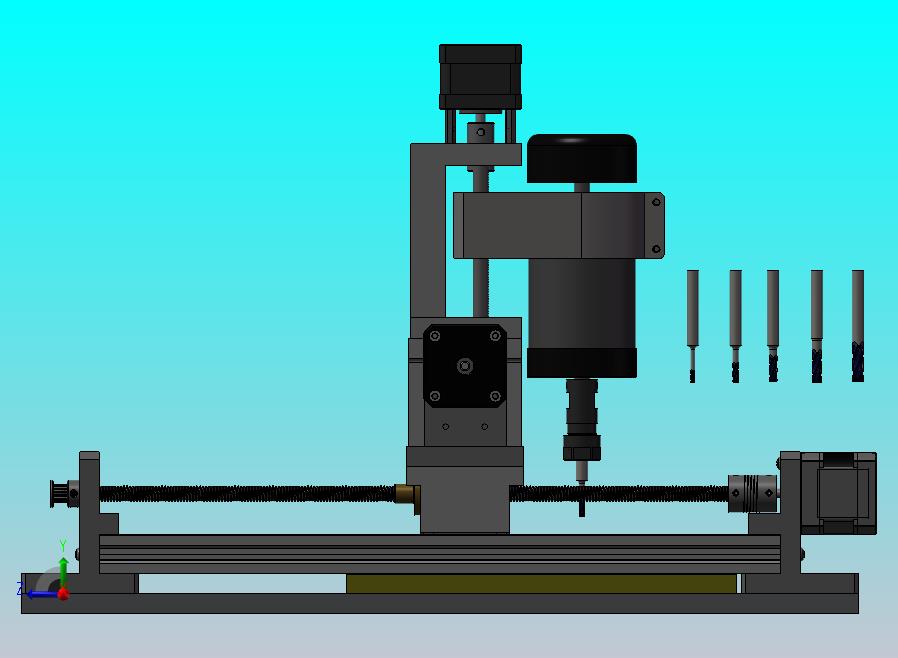 158-带有MG12线性导轨的小型雕刻机