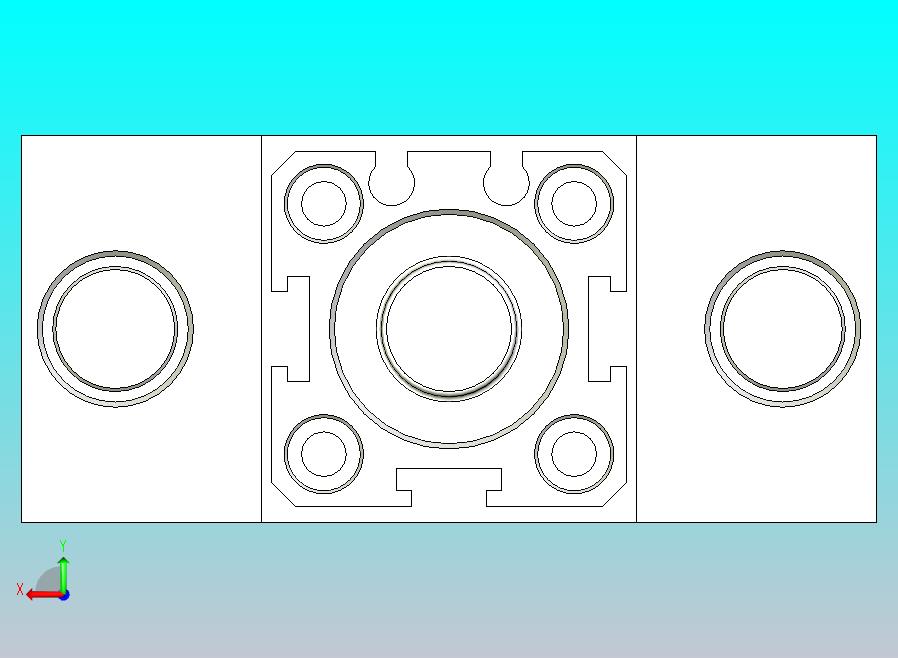 旋转夹持气缸附滑轨型双轴气缸3D-JCB20x10-S
