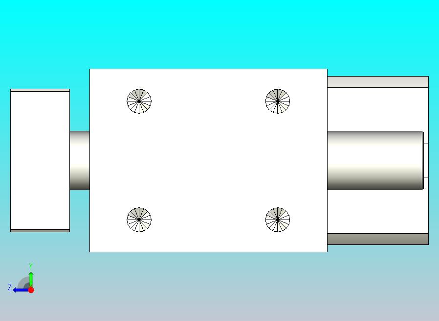 旋转夹持气缸附滑轨型双轴气缸3D-JCB20x20-S