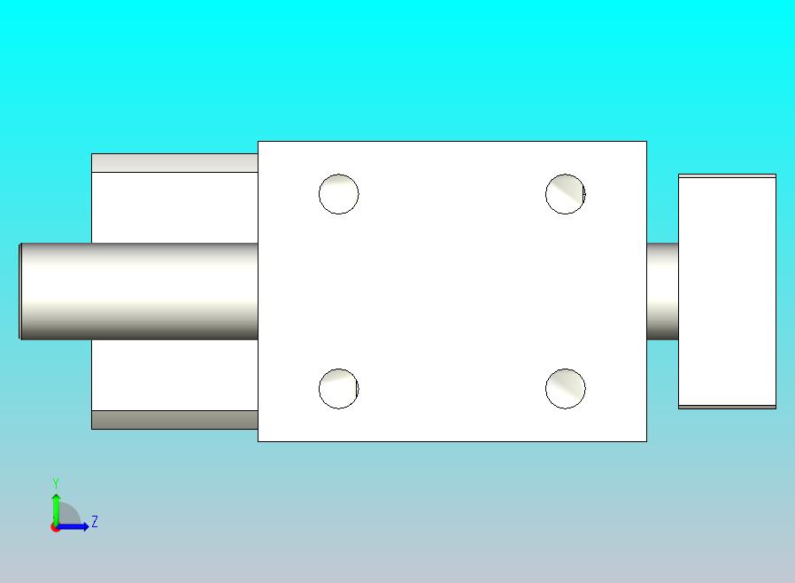 旋转夹持气缸附滑轨型双轴气缸3D-JCB20x30