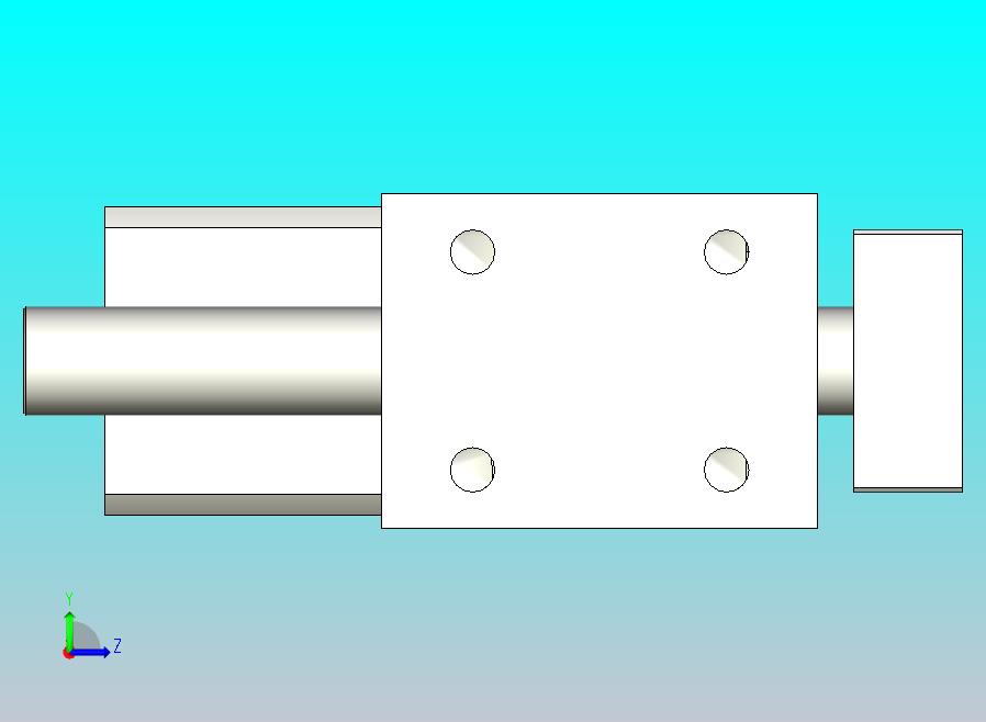 旋转夹持气缸附滑轨型双轴气缸3D-JCB20x40
