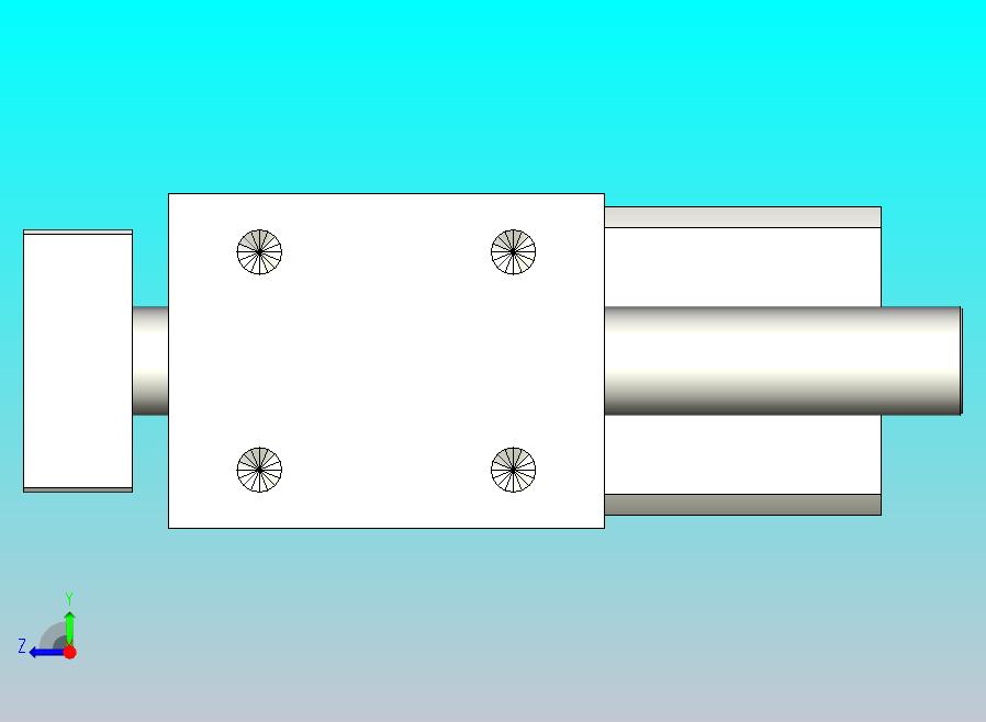 旋转夹持气缸附滑轨型双轴气缸3D-JCB20x40