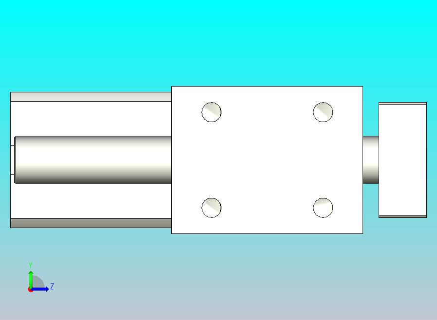 旋转夹持气缸附滑轨型双轴气缸3D-JCB20x40-S