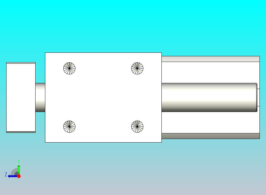 旋转夹持气缸附滑轨型双轴气缸3D-JCB20x40-S