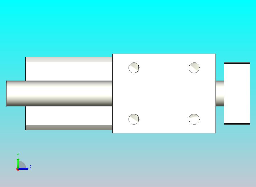 旋转夹持气缸附滑轨型双轴气缸3D-JCB20x50