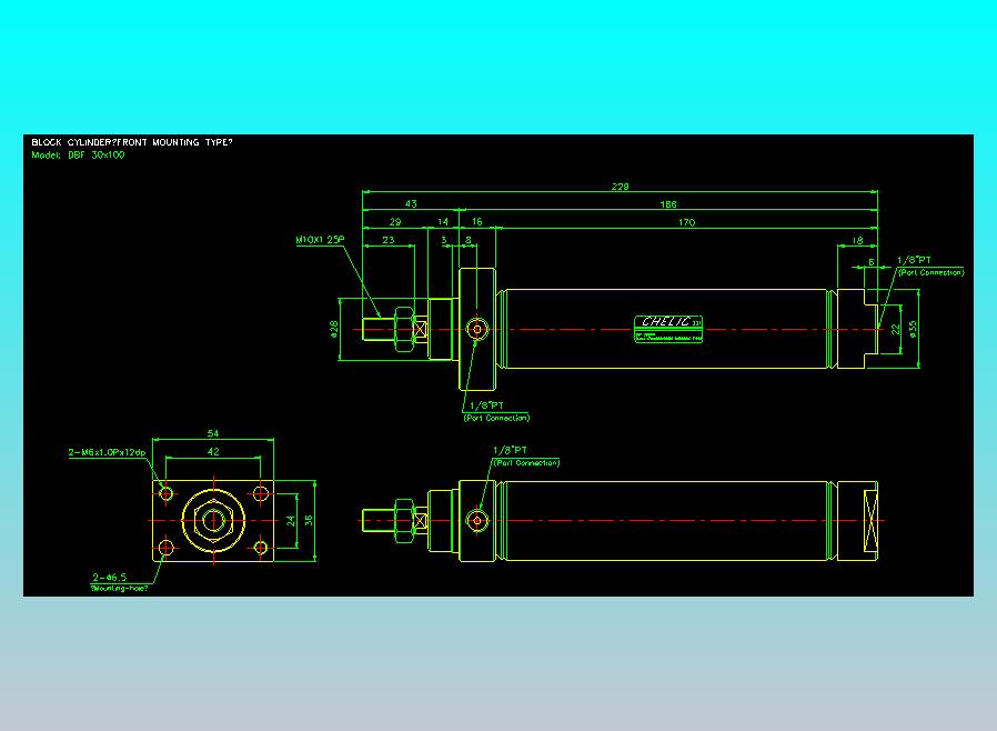 笔型缸不锈钢气缸2D-DBF30x100
