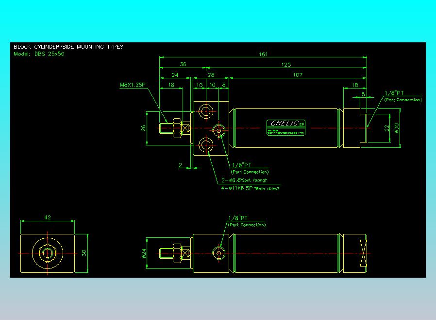 笔型缸不锈钢气缸2D-DBS25x50