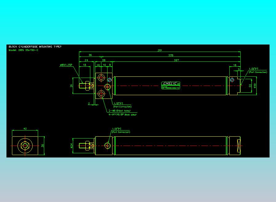 笔型缸不锈钢气缸2D-DBS25x150-C
