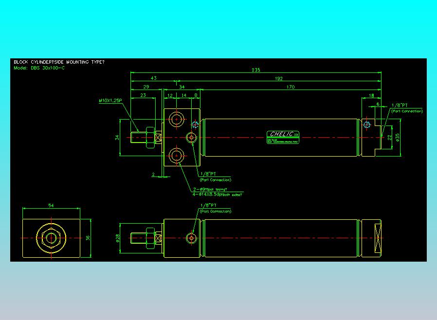 笔型缸不锈钢气缸2D-DBS30x100-C