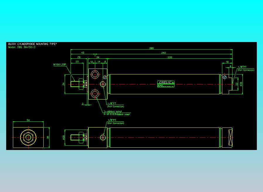 笔型缸不锈钢气缸2D-DBS30x150-C