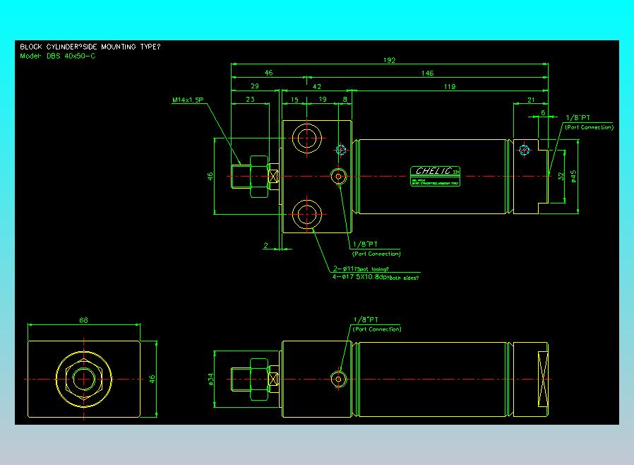 笔型缸不锈钢气缸2D-DBS40x50-C