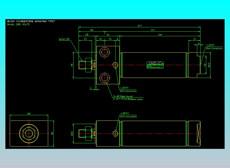 笔型缸不锈钢气缸2D-DBS40x75