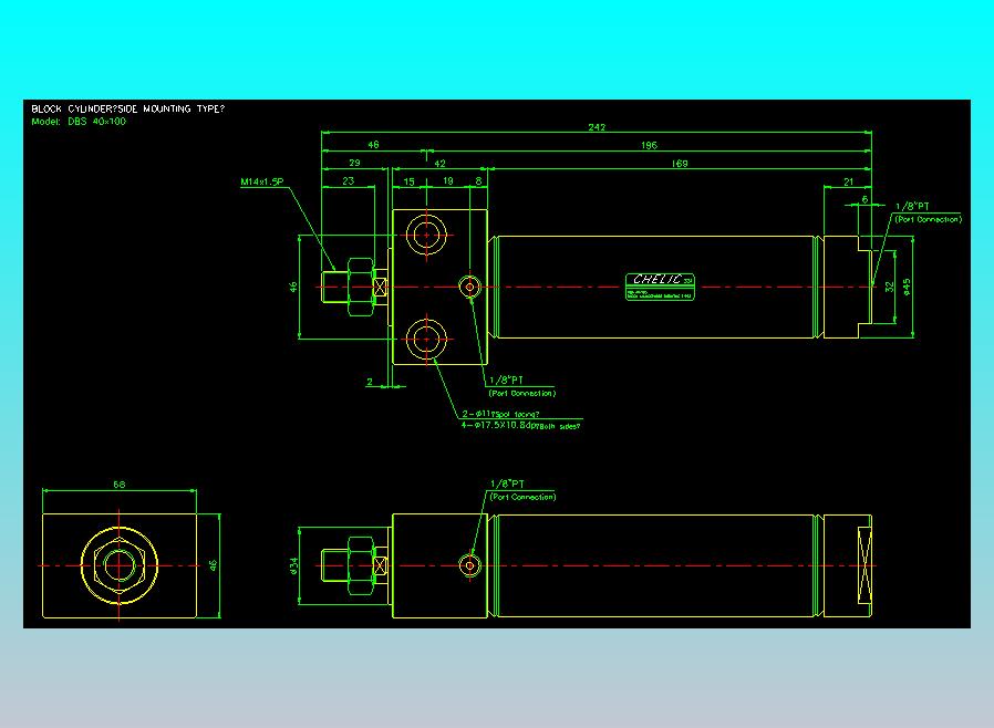 笔型缸不锈钢气缸2D-DBS40x100