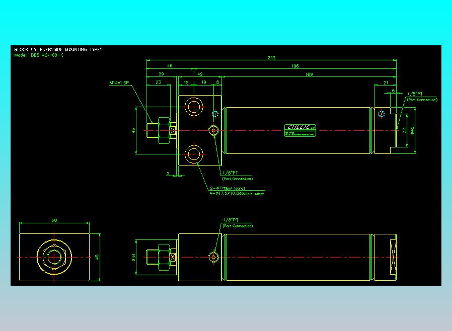 笔型缸不锈钢气缸2D-DBS40x100-C