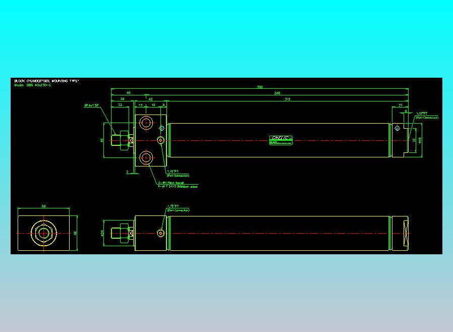 笔型缸不锈钢气缸2D-DBS40x250-C
