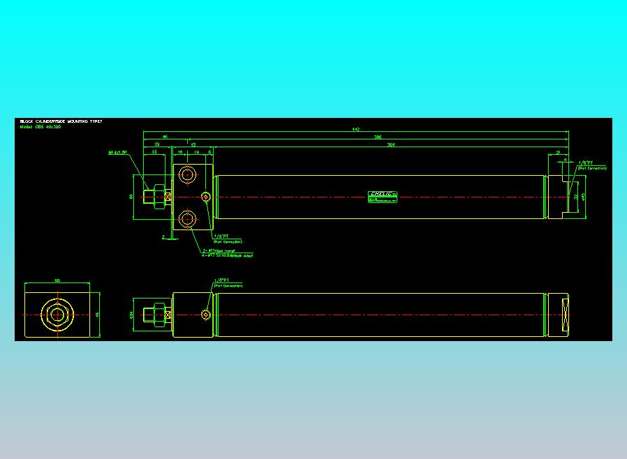 笔型缸不锈钢气缸2D-DBS40x300