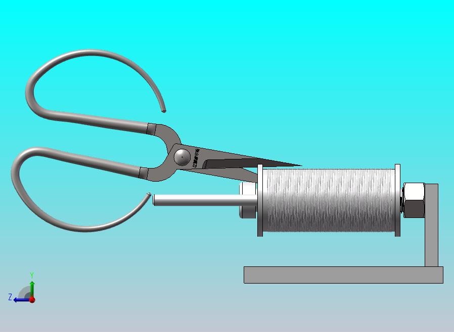 康铜丝绕线轮3D模型