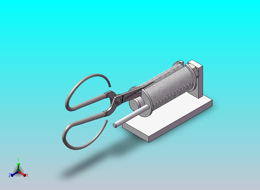 康铜丝绕线轮3D模型