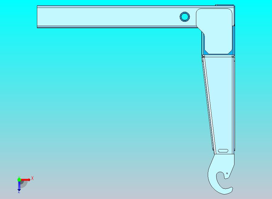 吊钩升降机勾臂垃圾车