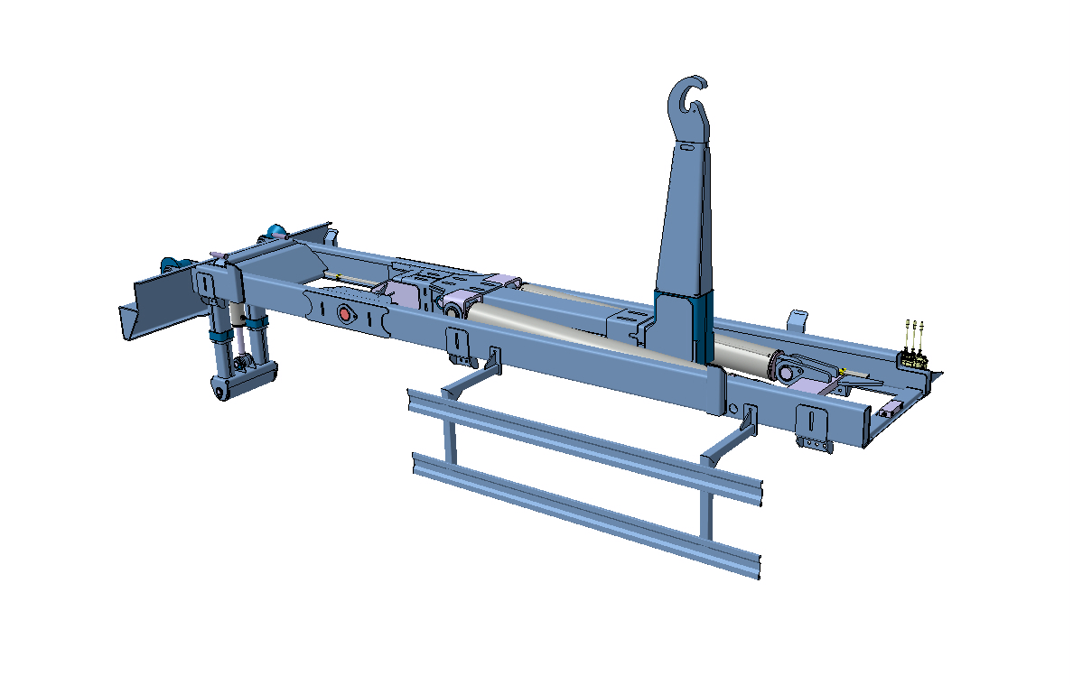 吊钩升降机勾臂垃圾车