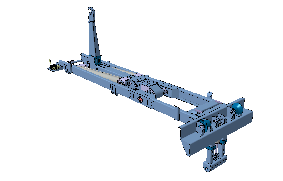 吊钩升降机勾臂垃圾车