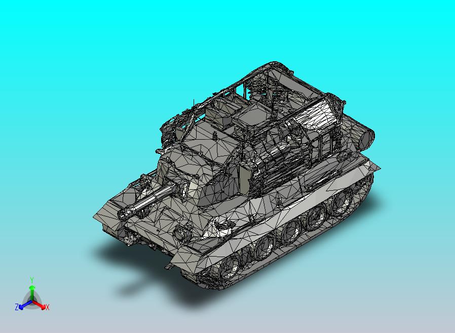 创作的概念坦克模型