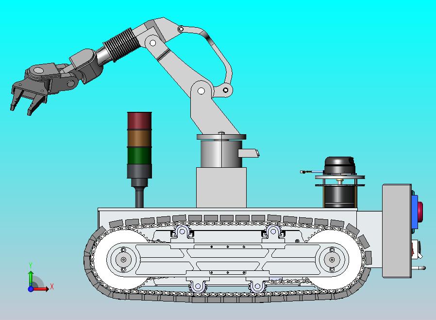 履带式抓取作业机器人