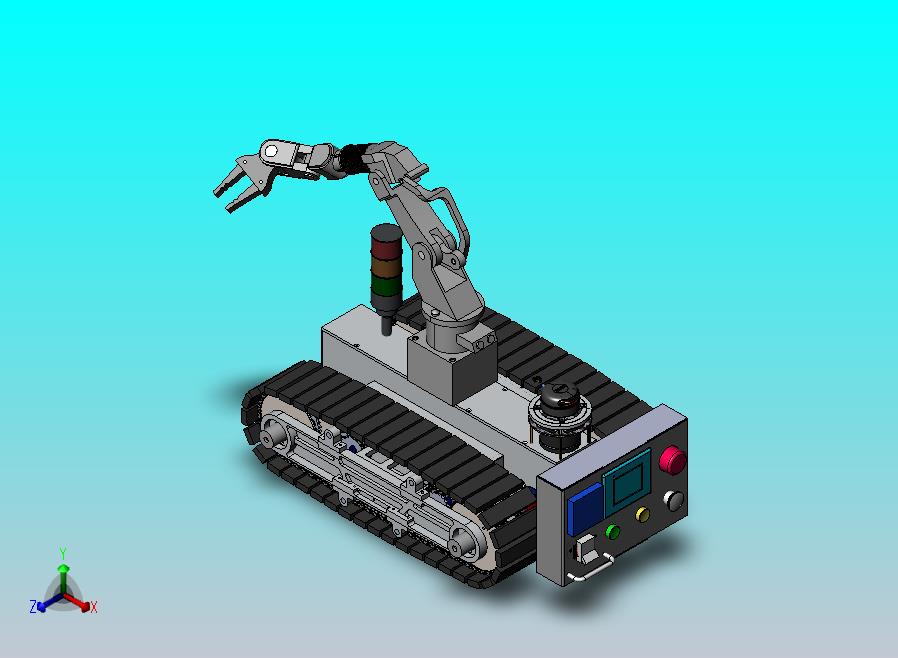 履带式抓取作业机器人