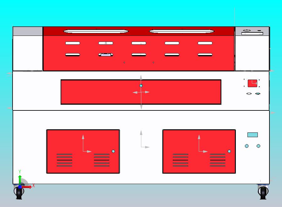 30-二氧化碳100W激光切割机1250x850mm