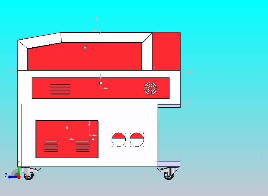 30-二氧化碳100W激光切割机1250x850mm