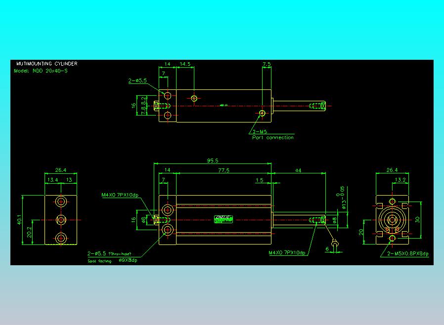 气立可CHELIC气缸油缸2D-NDD20x40-S