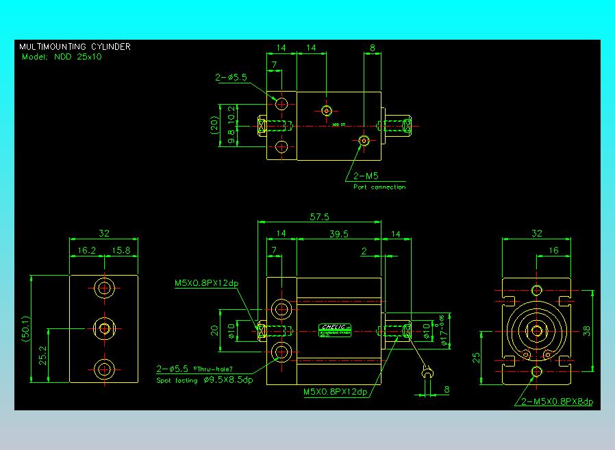 气立可CHELIC气缸油缸2D-NDD25x10